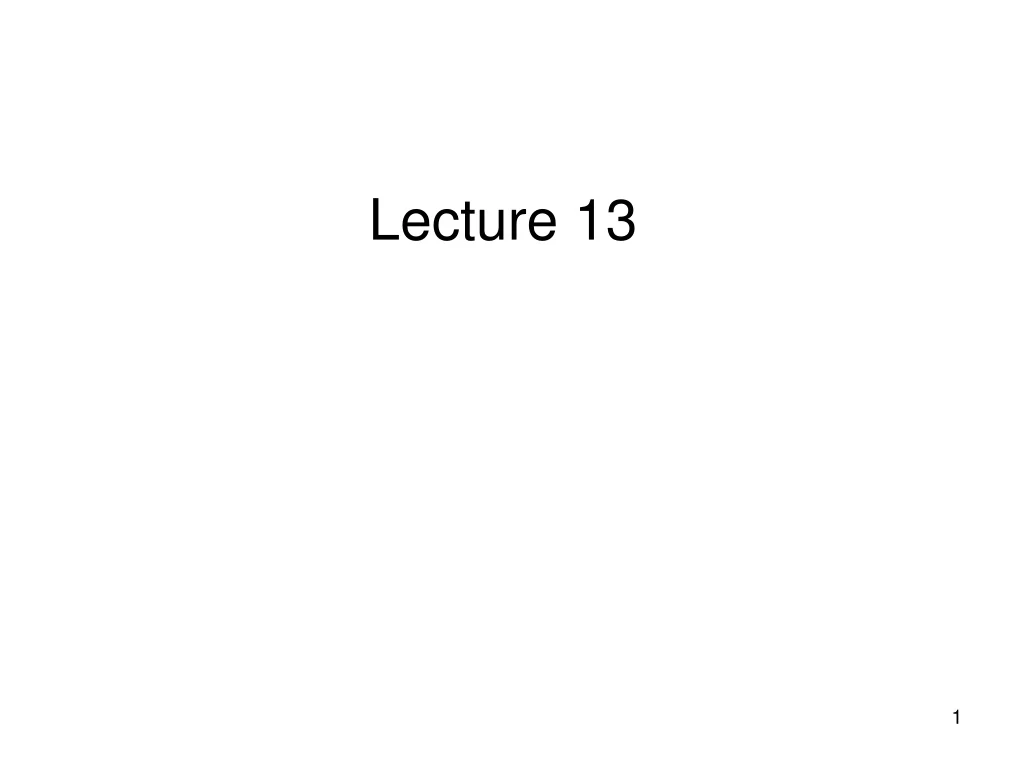 lecture 13