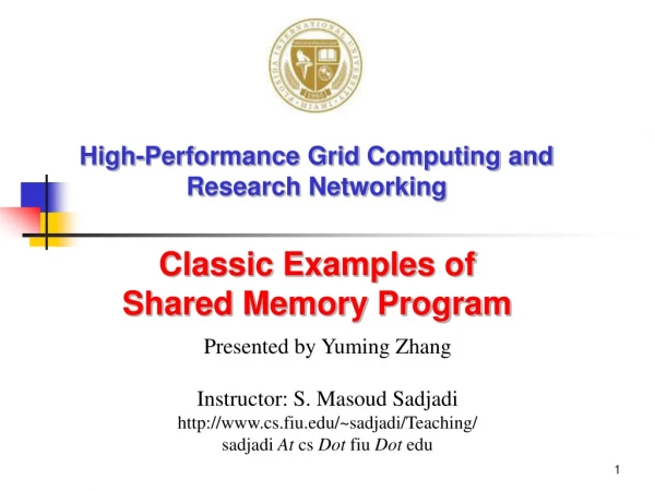 High-Performance Grid Computing and Research Networking