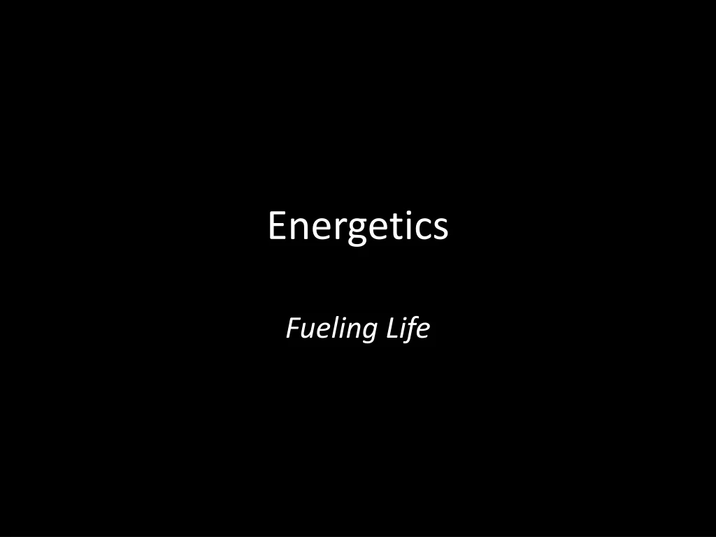 energetics