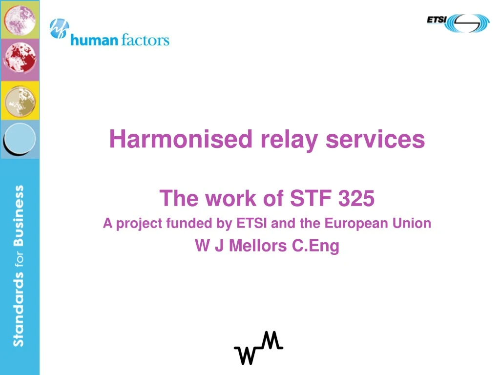 harmonised relay services