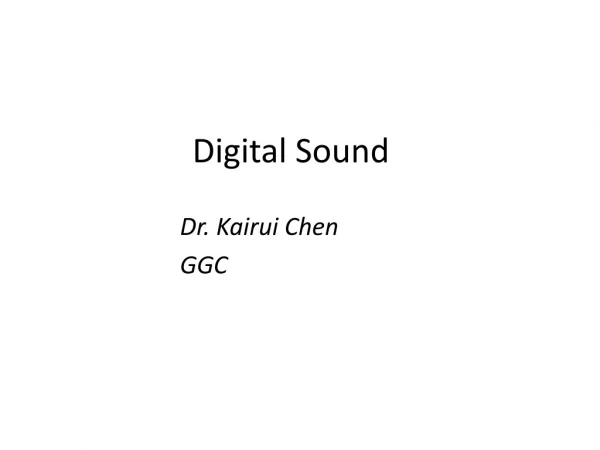 Digital Sound