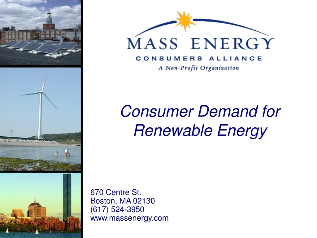 consumer demand for renewable energy