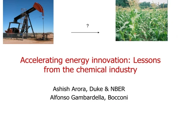 Accelerating energy innovation: Lessons from the chemical industry