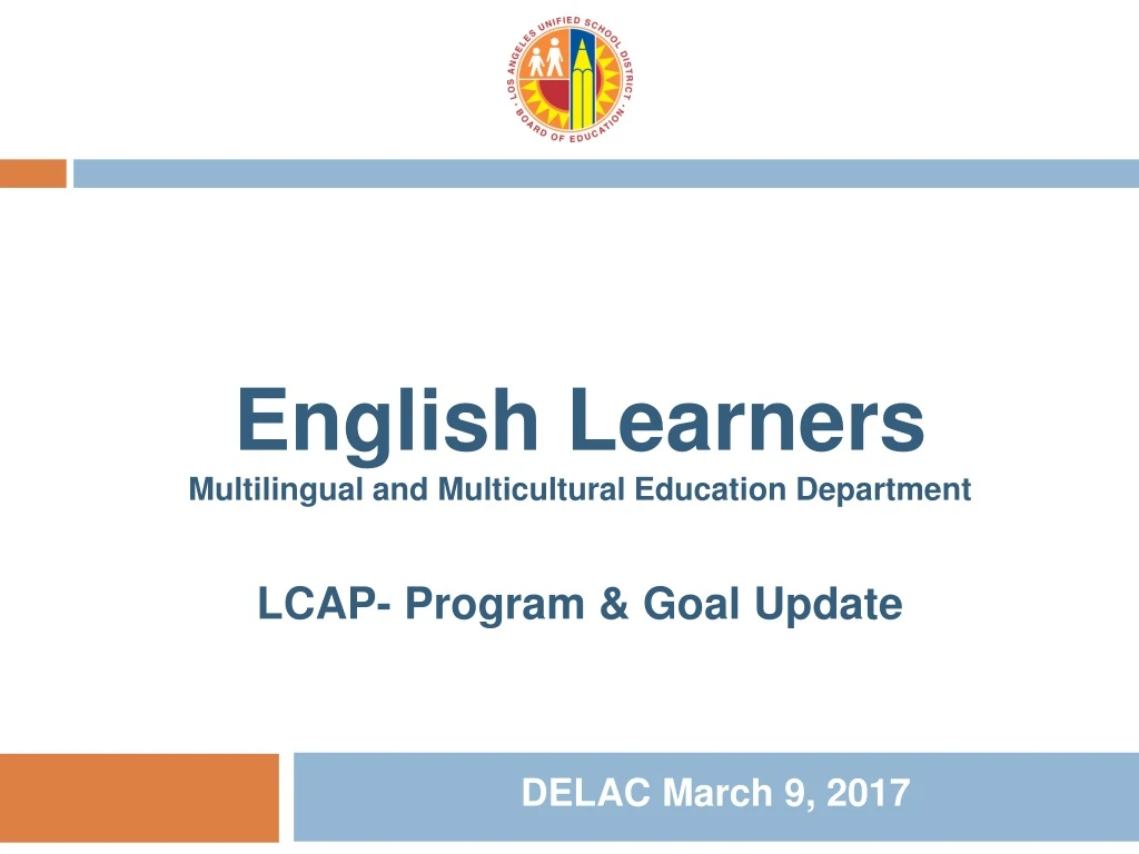 english learners multilingual and multicultural education department lcap program goal update