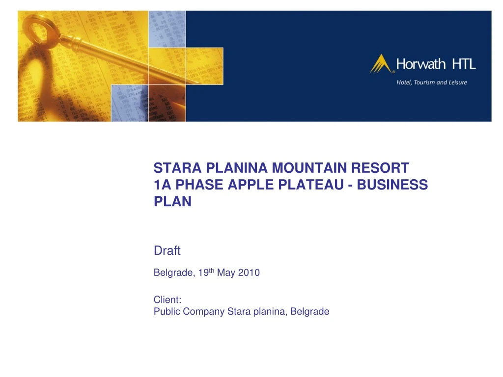 stara planina mountain resort 1a phase apple plateau business plan