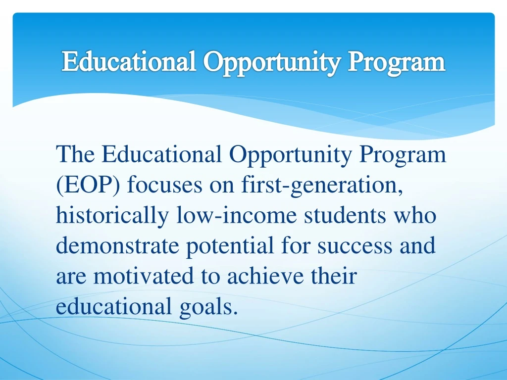 educational opportunity program