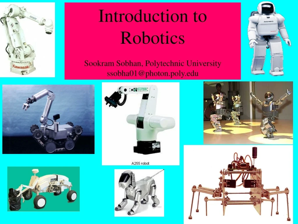 introduction to robotics sookram sobhan