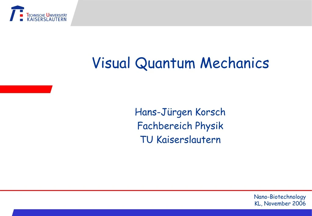 visual quantum mechanics