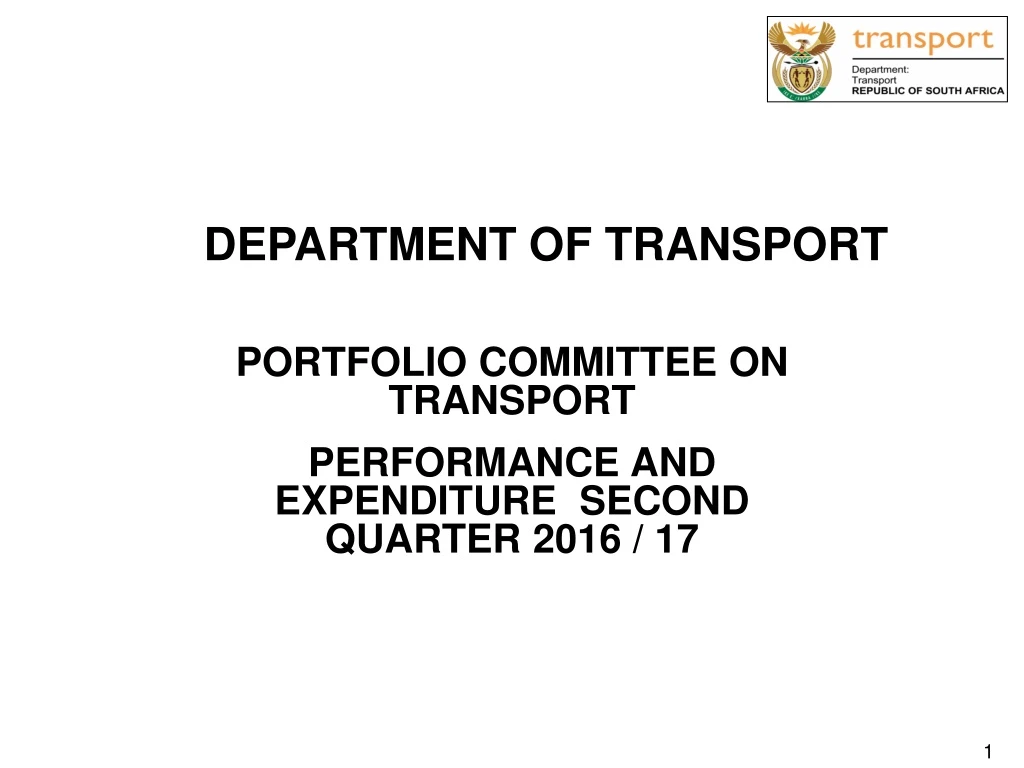 department of transport