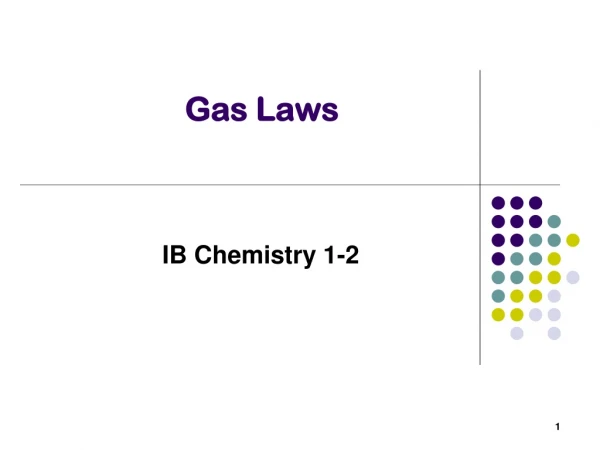 Gas Laws