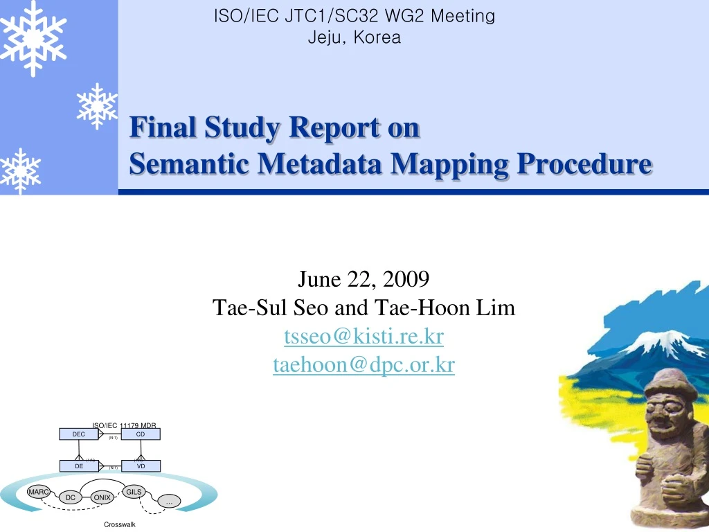 final study report on semantic metadata mapping procedure