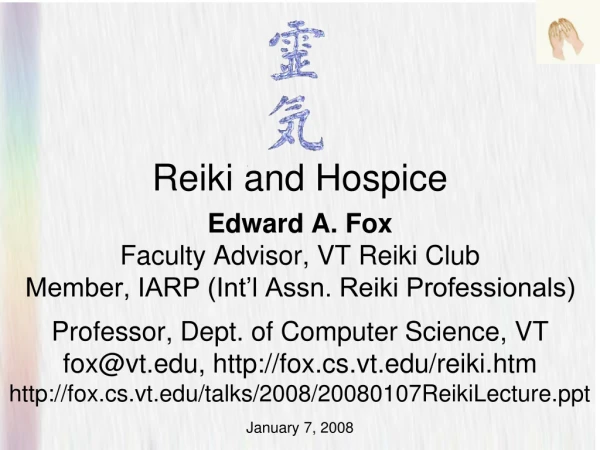 Reiki and Hospice