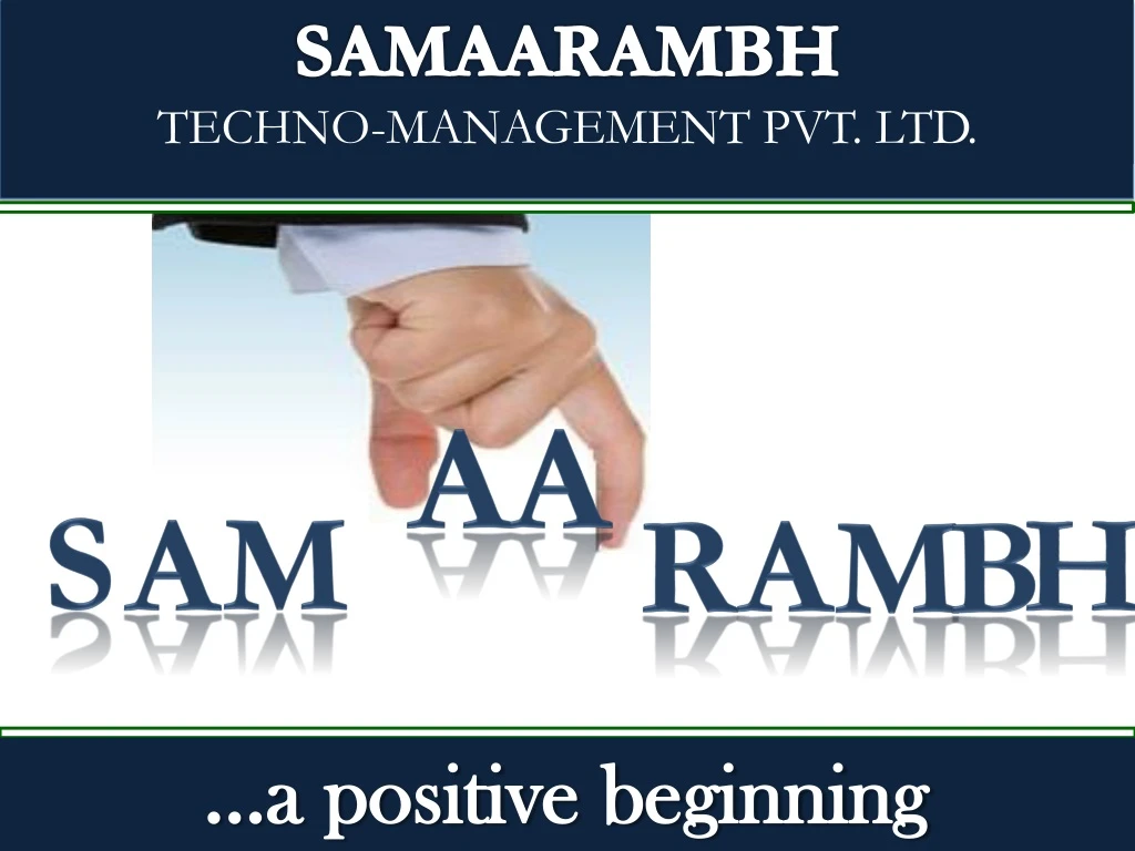 samaarambh techno management pvt ltd