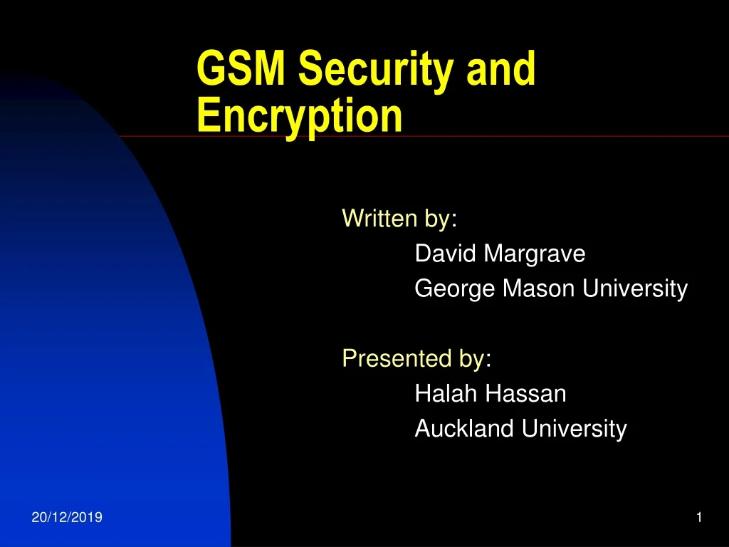 gsm security and encryption