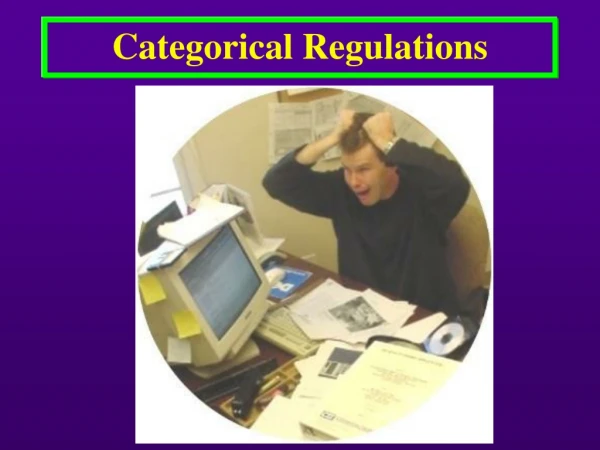 Categorical Regulations