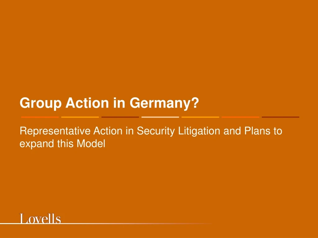group action in germany