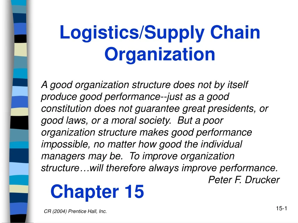 logistics supply chain organization