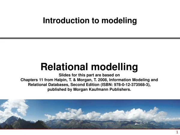Introduction to modeling