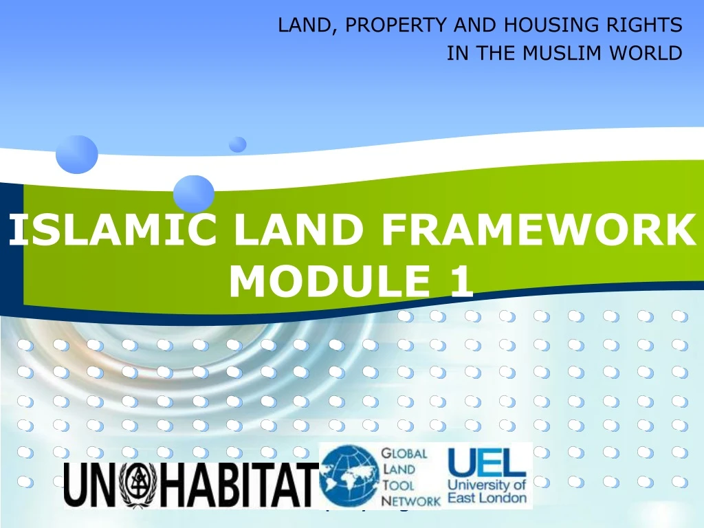land property and housing rights in the muslim world