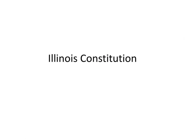 Illinois Constitution