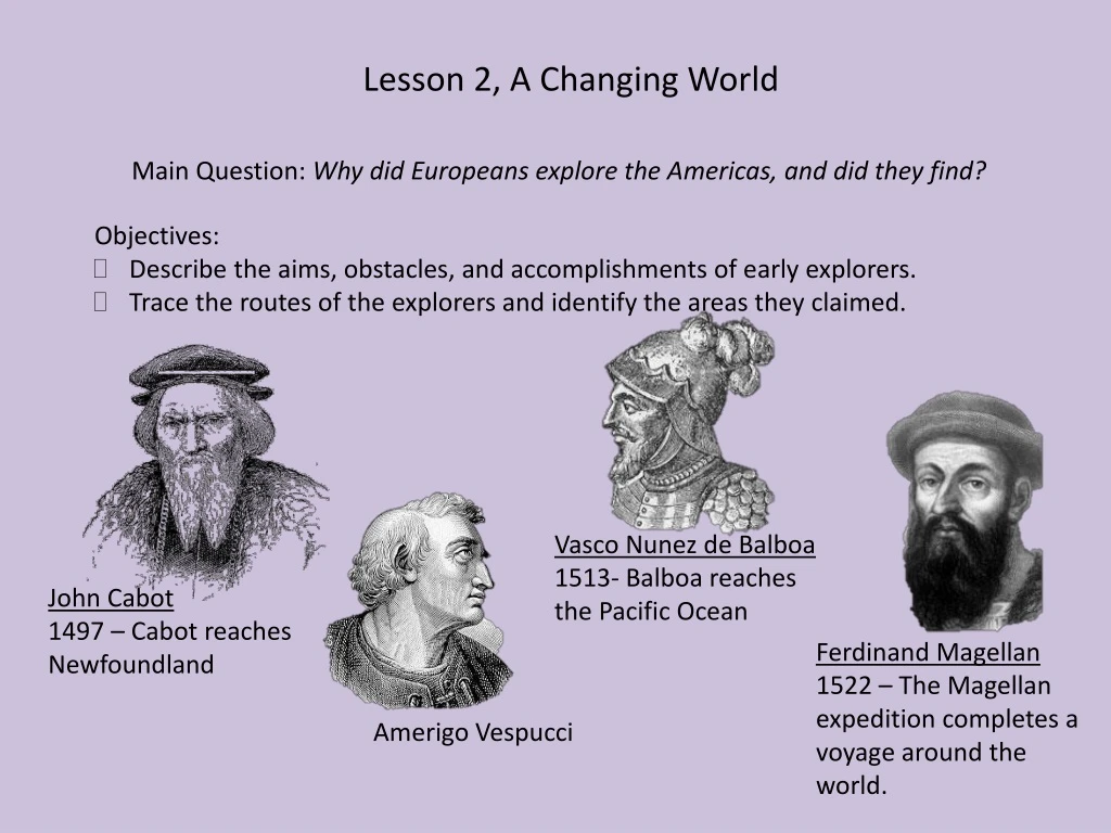 lesson 2 a changing world