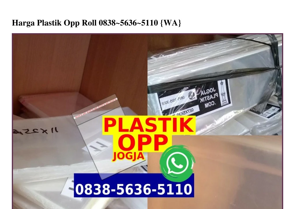 harga plastik opp roll 0838 5636 5110 wa