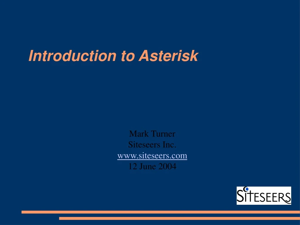 introduction to asterisk