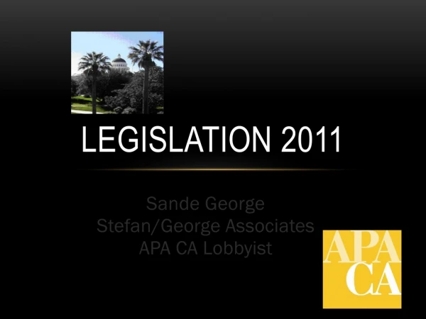 LEGISLATION 2011