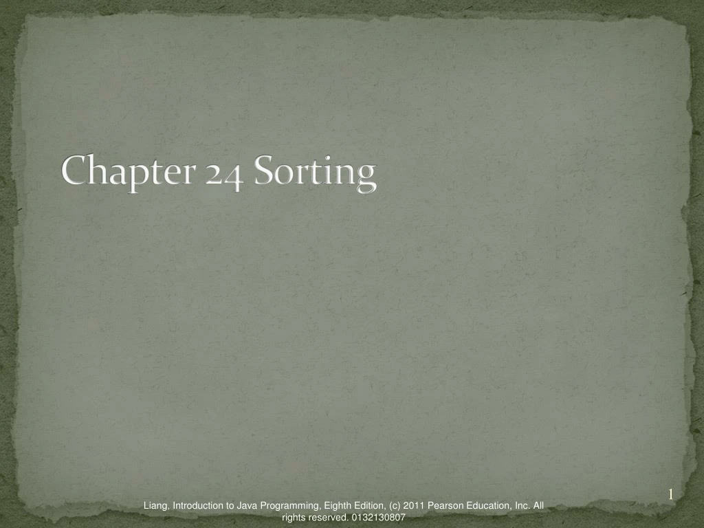 chapter 24 sorting