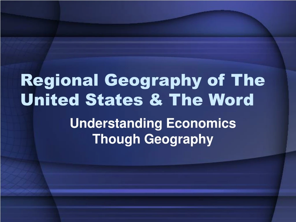 regional geography of the united states the word
