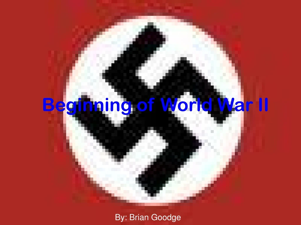 beginning of world war ii