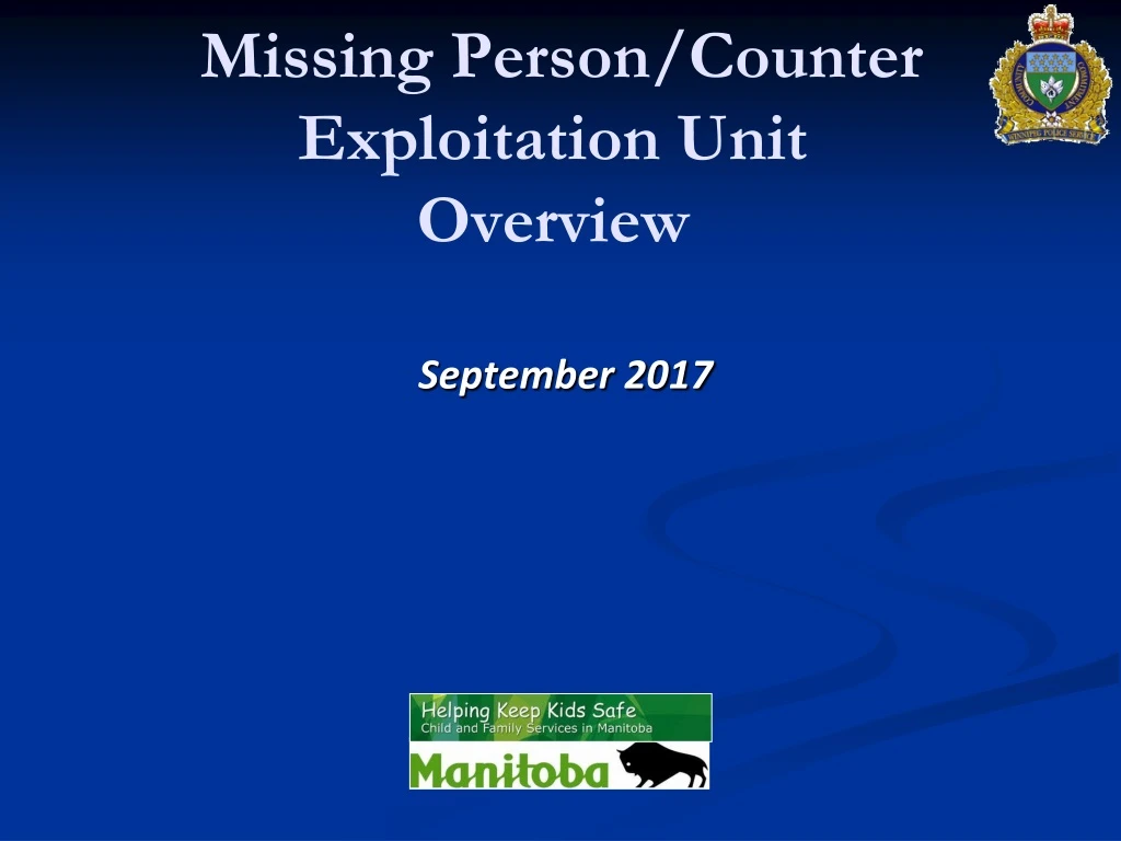 missing person counter exploitation unit overview