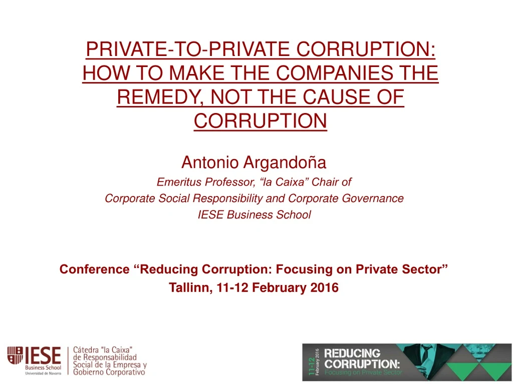 private to private corruption how to make