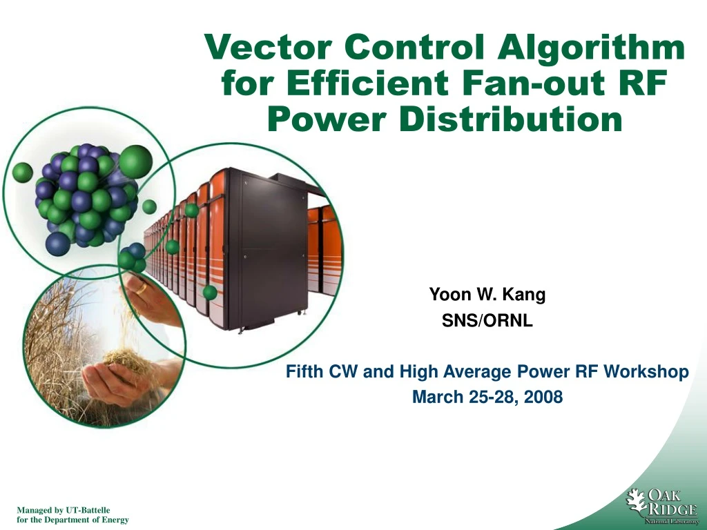 vector control algorithm for efficient fan out rf power distribution