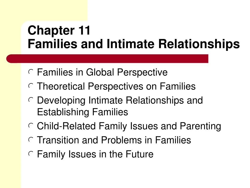 chapter 11 families and intimate relationships