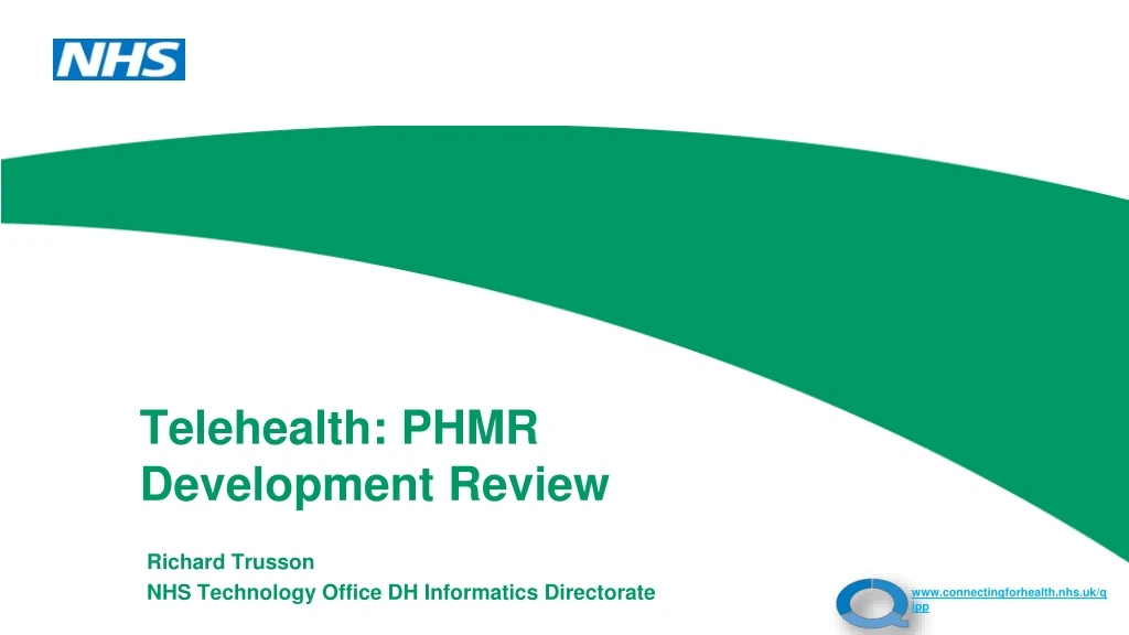 telehealth phmr development review