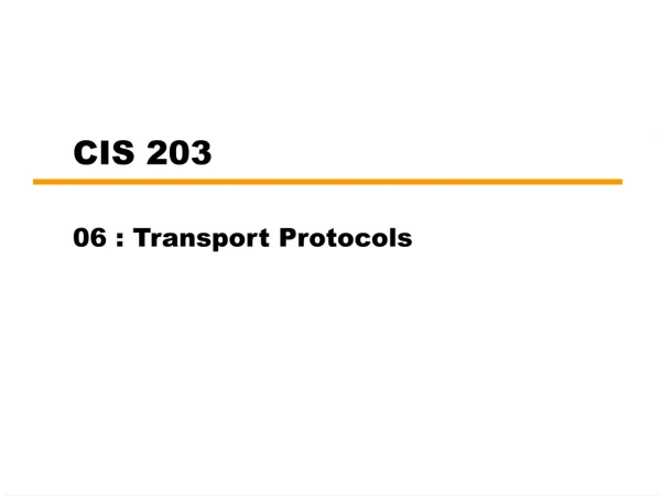 CIS 203