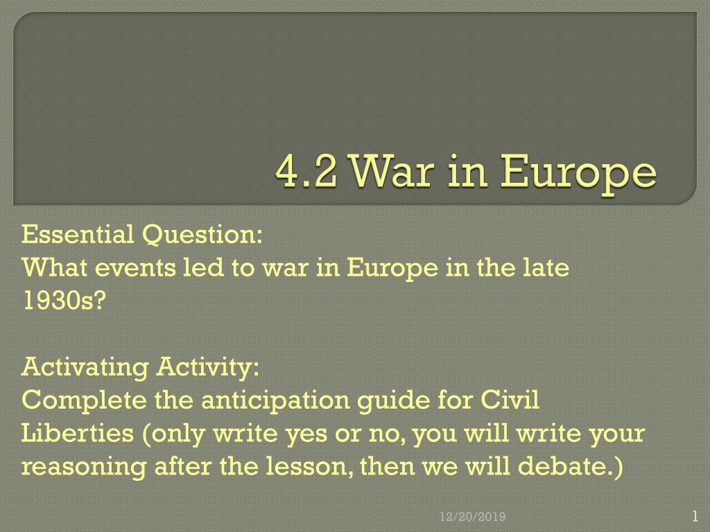 4 2 war in europe