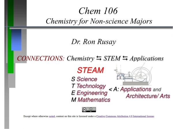 Chem 106  Chemistry for Non-science Majors