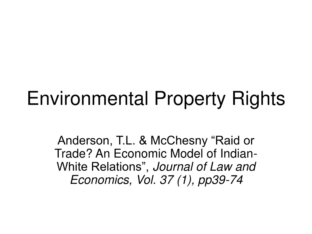 environmental property rights