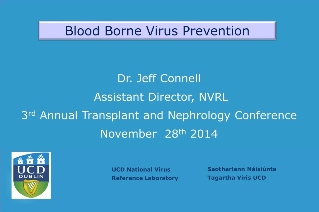 blood borne virus prevention