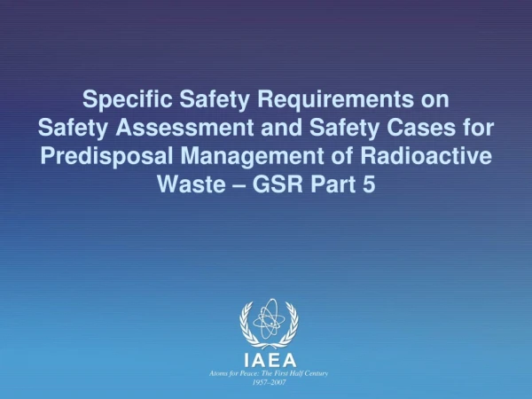 IAEA Safety Requirements
