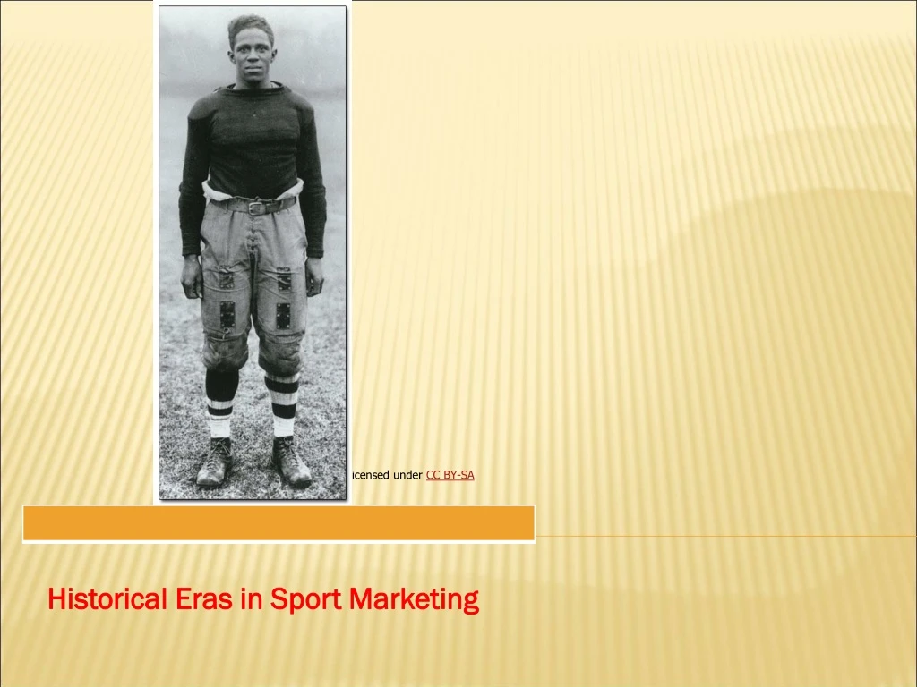 historical eras in sport marketing