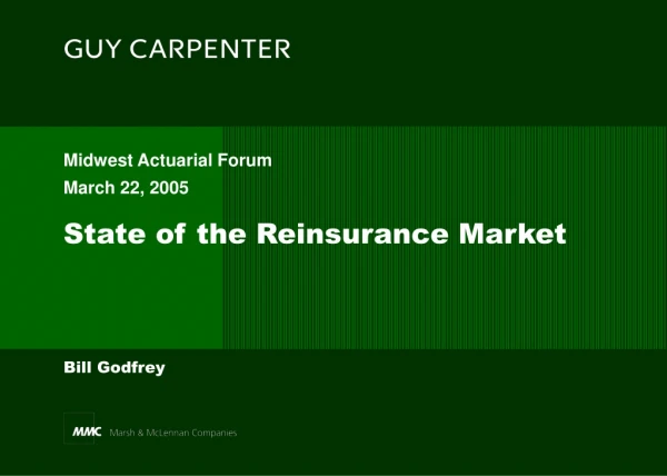 State of the Reinsurance Market