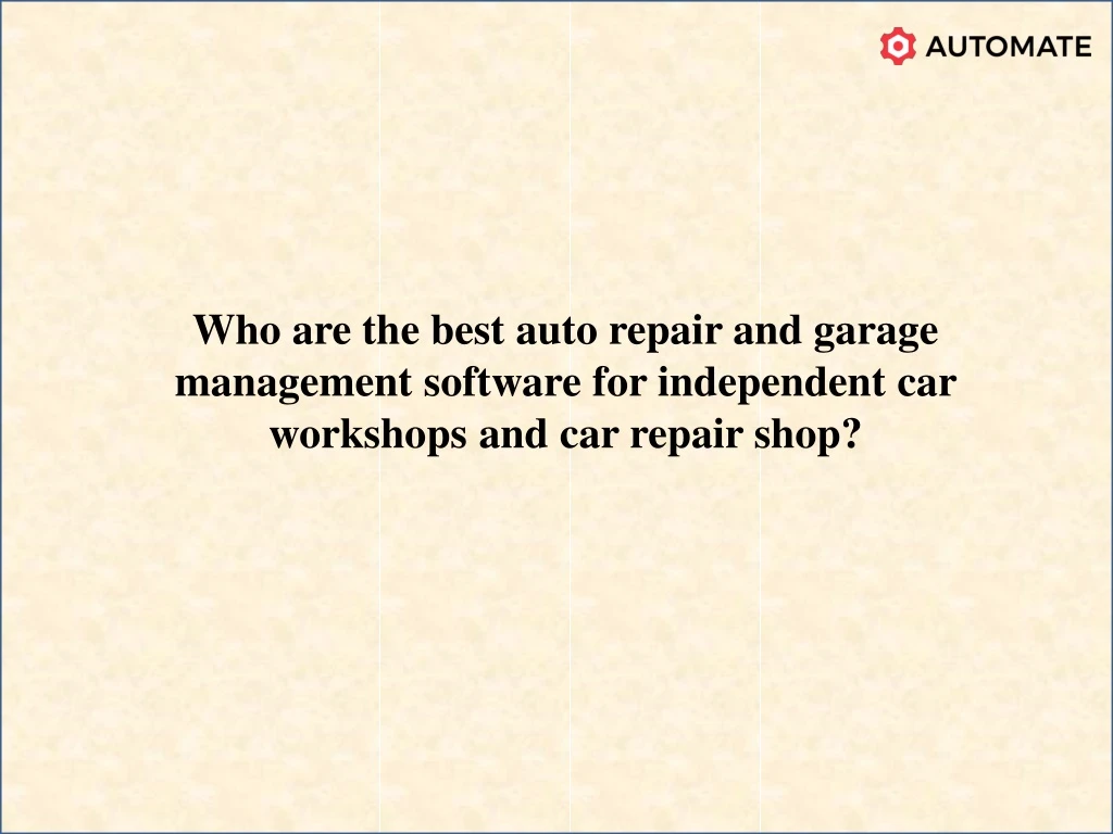 who are the best auto repair and garage