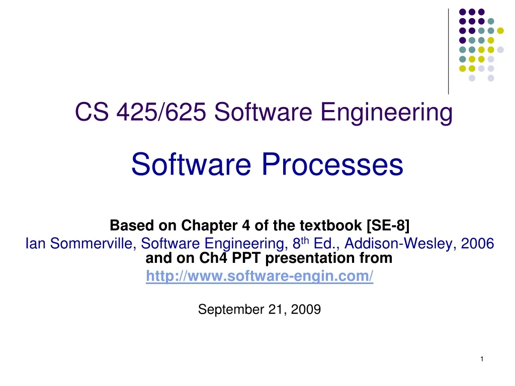 cs 425 625 software engineering software processes