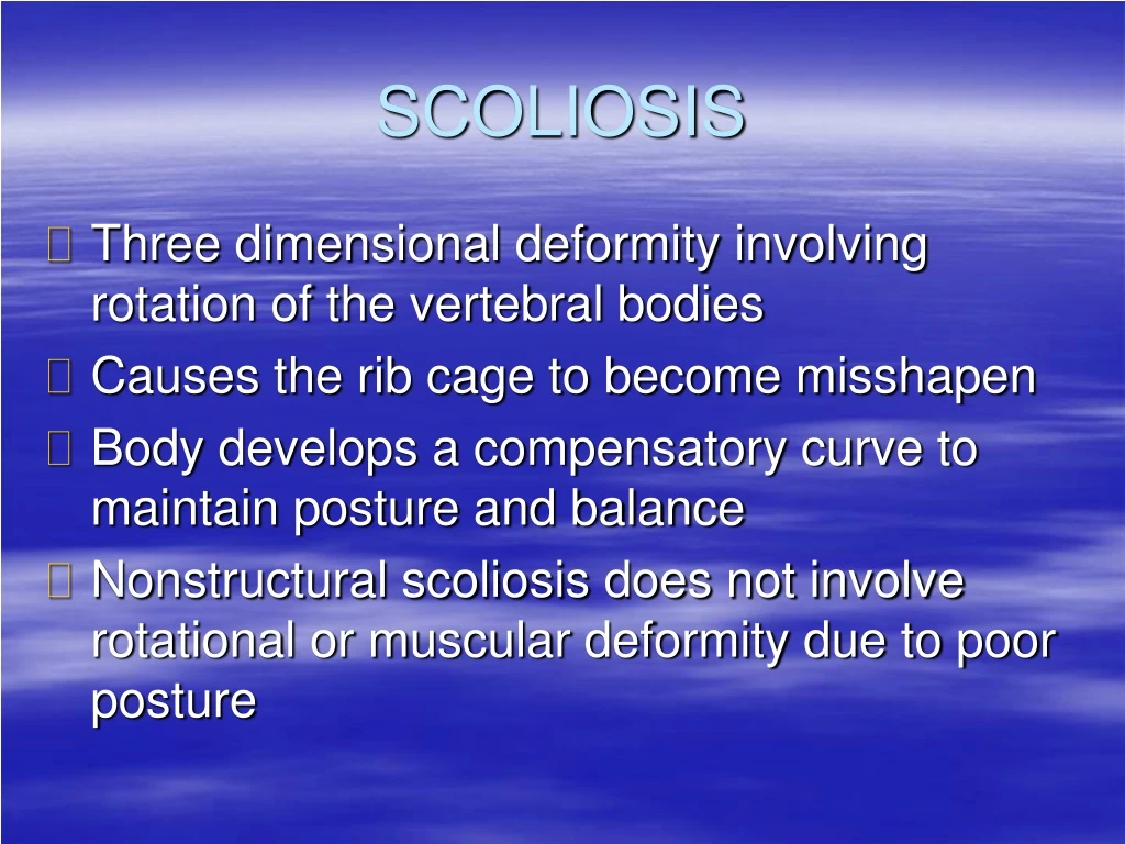 scoliosis