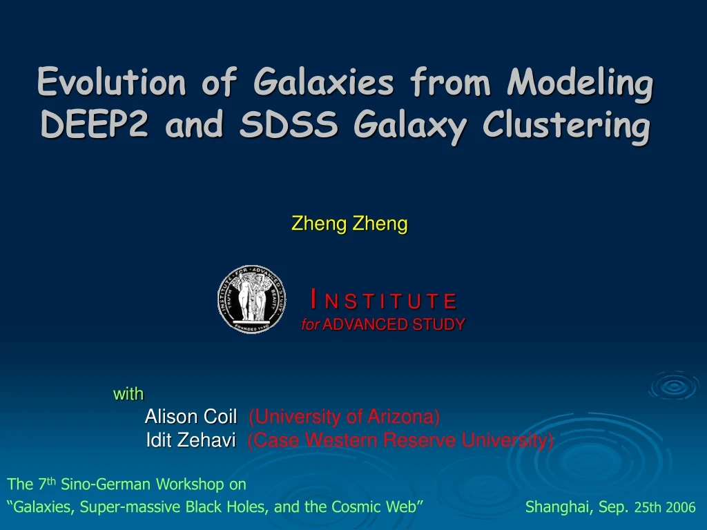 evolution of galaxies from modeling deep2 and sdss galaxy clustering