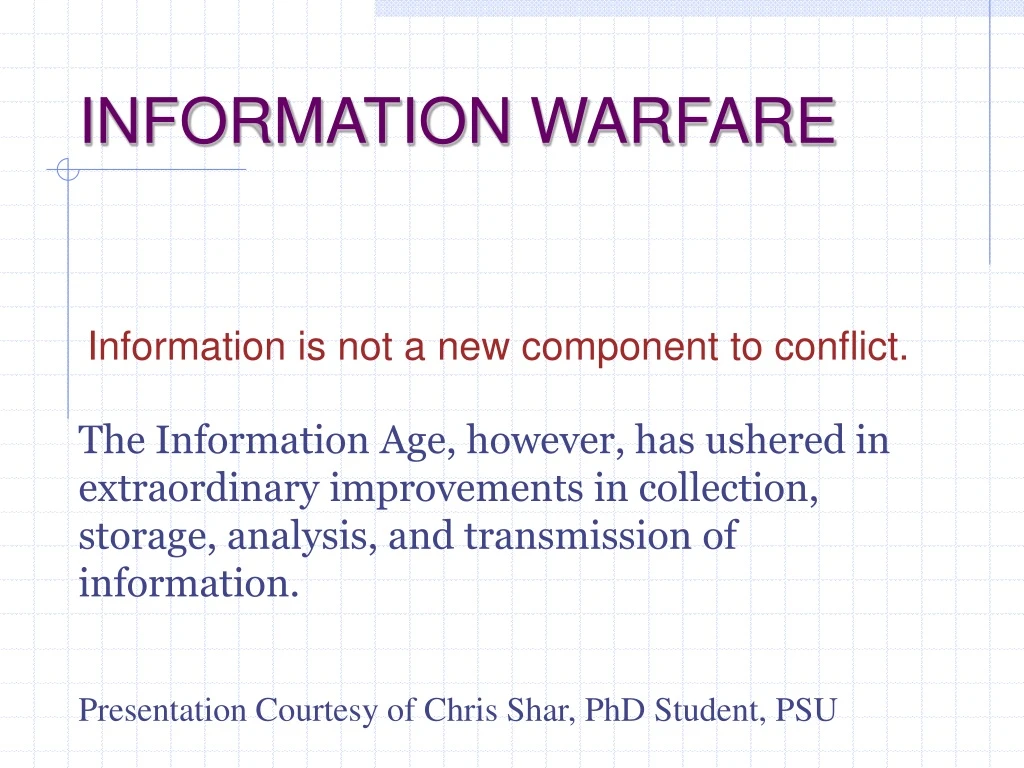 information warfare