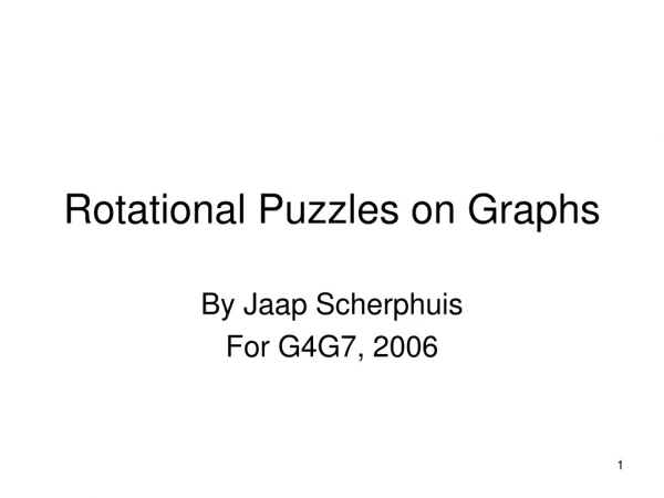Rotational Puzzles on Graphs